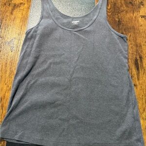Old Navy Dark Gray Ribbed Tank